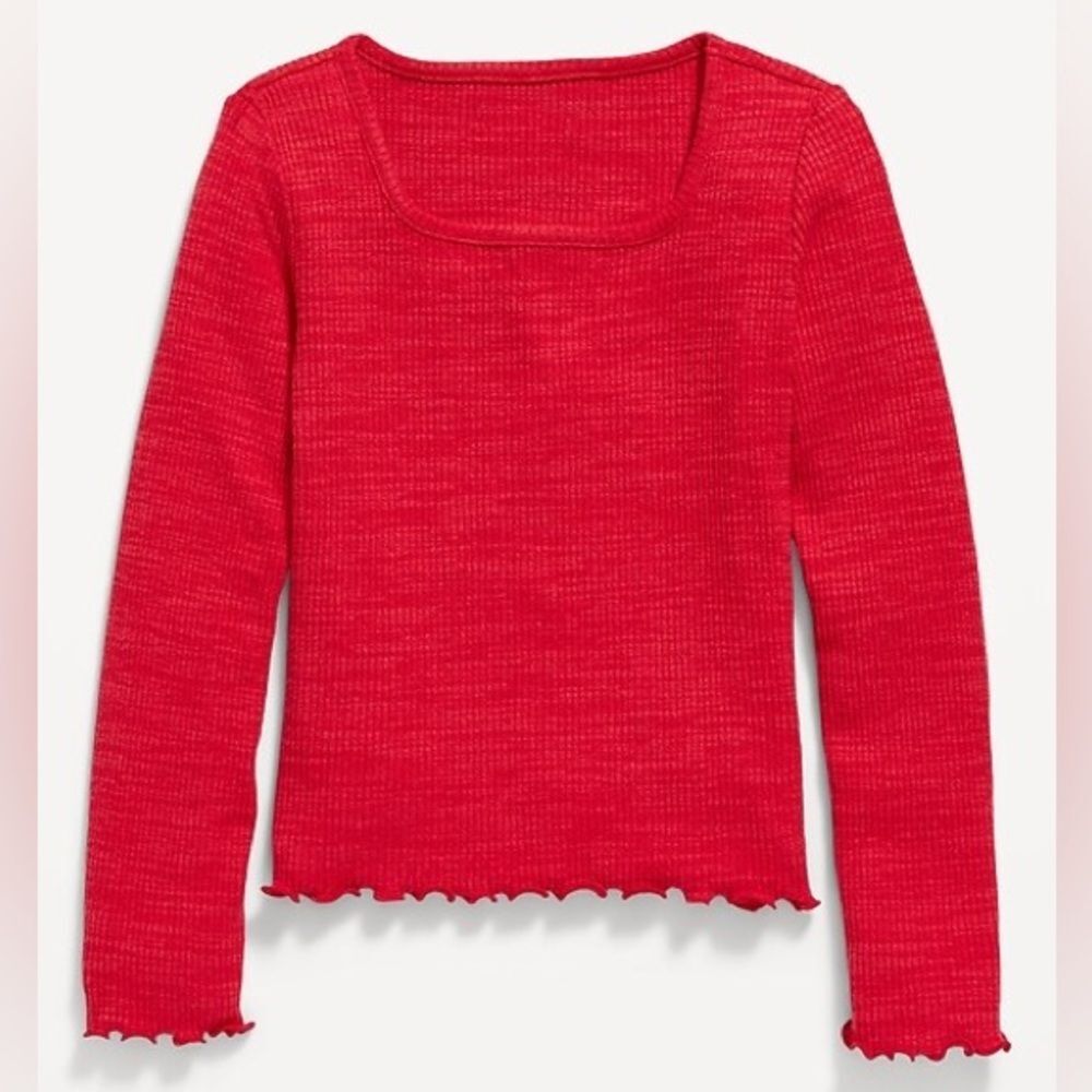 Old Navy‎ Red Long Sleeve Knit Top, Size 6/7